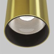 Подвесной светильник  12W Белый дневной P072PL-L12W4K-BS Фокус LED / Focus LED 220V цилиндр латунь