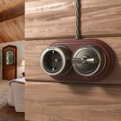 Ретро выключатель металлический WERKEL RETRO W5720012  бронзовый 4положения