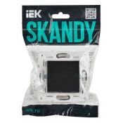 Заглушка c суппортом SK-C01Bl черный SK-PL10-K02 SKANDY IEK