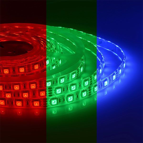 Светодиодная лента RGB 5050 12V 14.4W/m 60Led/метр герм (силикон) 00-12 Стандарт IP65
