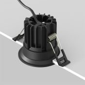 Встраиваемый светильник  7W Белый теплый DL058-7W3K-B Раунд/Round 50deg 230V круглый черный