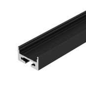алюминиевый профиль S-LUX с экраном SL-LINE-2011M-2500 BLACK+OPAL SQUARE 027993
