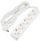 удлинитель с заземлением Uniel UL-00010009 S-GCU5-5 WHITE 5м Ultra