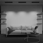 Трековый светильник 20W Белый теплый Точки поворотный/Points Rot Unity 36deg TR010-1-20W3K-M-B на шинопровод черный