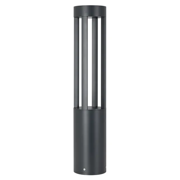 светильник 20W MIX 047686 LGD-CASTELLO-BOLL-H1200 Warm3500-MIX 80 deg 220V IP65 прямоугольный стационарный серый