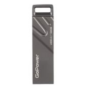 Флеш-накопитель GoPower TITAN 128GB USB3.0 металл черный графит