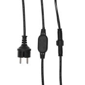 гирлянда  4.8W Белый теплый &quot;Лофт&quot; 331-355, провод черный, 10м, 220V, 20 Led, IP65