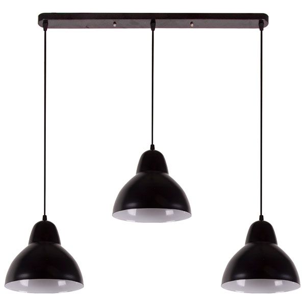 Подвесной светильник без лампы 16-68 2019/3 3x40W E27 фигурный черный