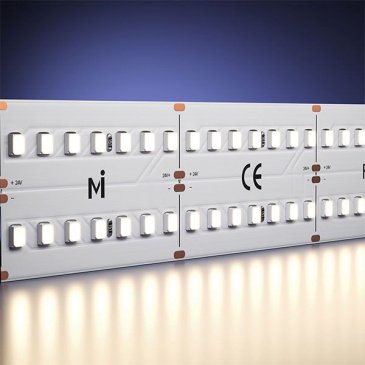 Светодиодная лента Белый теплый 2835 24V 30W/m 280Led/метр 201117 Ultra 2.5м 3000K