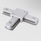 Коннектор Т-образный для однофазного шинопровода Unity TRA001CT-11W белый