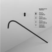 Светильник 3W Белый теплый/белый C104WL-3W3-6K-B Глаз / Eye Axity IP20 чёрный