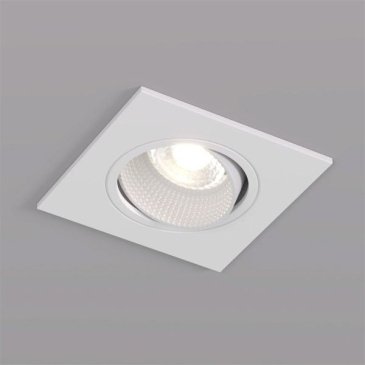 Встраиваемый светильник без лампы DENKIRS RODVIG DK3071-WH GU10/GU5.3 белый квадратный