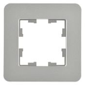 Рамка металлическая 1 пост IEK BRITE BR-M12-M-01-K47 РУ-1-1-Бр алюминий RE