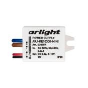 блок питания токовый (AC-DC) 300mA  3W 030187 ARJ-KE10300-MINI пластик