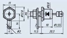 Диод  25.0A 100V КД2995В