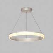 Подвесной светильник  38W Белый теплый DENKIRS RING DK6670-SN 230V круглый никель/белый