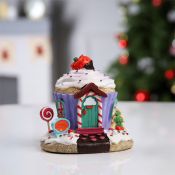 фигурка  светодиодная  «Дом из сладостей»  Белый теплый, 13х12х9 см