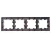 Рамка стеклянная 4 поста IEK BRITE BR-M42-G-K45 РУ-4-2-БрТБ бронза