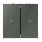Выключатель встраиваемый VOLTUM S70 для жалюзи 10А титан