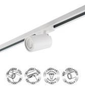 Трековый светильник однофазный  10W SOLID DK6501-WH под лампу GU10 IP20 на шинопровод белый
