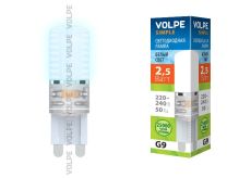 светодиодная лампа капсульная G9  Белый дневной  2.5W 10031 LED-JCD-2,5W/NW/G9/CL/S Simple Volpe