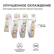 Светодиодная лента Белый теплый 2835 24V 18W/m 120Led/метр 00-301 PRO 10мм IP20 Светодиодная лента Белый теплый 2835 24V 18W/m 120Led/метр 00-301 PRO 10мм IP20
