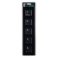 Рамка стеклянная 5 постов IEK SKANDY SK-M52-G-K02 SK-F25Bl черный