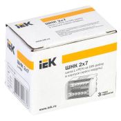 Шины на DIN-рейку в корпусе (кросс-модуль) ШНК 2х7 L+PEN YND10-2-07-100 IEK