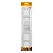 Рамка пластик 5 постов IEK BRITE BR-M52-12-K91 РУ-5-БрАБ арктический белый/белый