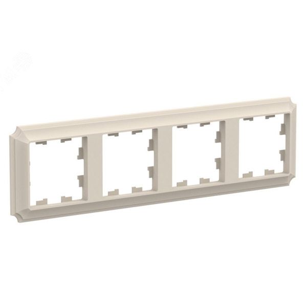 Рамка пластик 4 поста ATLASDESIGN ANTIQUE ATN100204 бежевый