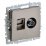 Розетка встраиваемая комбинированная IEK BRITE BR-AK20-1-K37 РТВ/РК12-БрШ TV+RJ45 кат.5E шампань