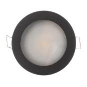 Встраиваемый светильник без лампы DENKIRS ENKEL DK3012-BK GU10 черный круглый IP44