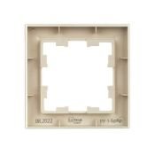 Рамка пластик 1 пост IEK BRITE BR-M12-K10 РУ-1-БрКр бежевый