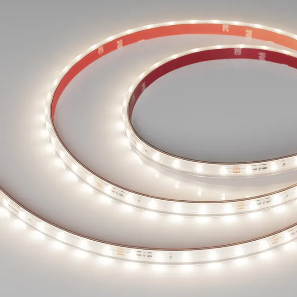 Светодиодная лента  Белый дневной 2835 24V  4.8W/m 60Led/метр герм (силиконовая экструзия) 050655 IC-PS-A60-10mm 4000K LUX IP67 стаб. 10m