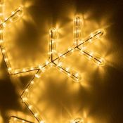 фигура из дюралайта 18W Белый теплый СНЕЖИНКА 034252 ARD-SNOWFLAKE-M4-750x750-324LED IP65