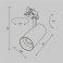 Трековый светильник 20W Белый теплый - белый дневной TR197-3-20WCCT-M-B Фокус / Focus Led Trinity IP20 чёрный