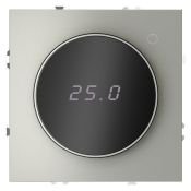 Терморегулятор электронный VOLTUM S70 с индикацией и датчиком для теплого пола сталь