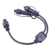 Провод-разветвитель для гирлянд UL-00013233 UCX-F90 S2-0.4M-BK черный 2 выхода, статика-мерцание 0.4м IP67