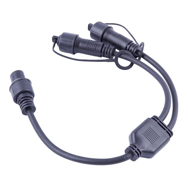 Провод-разветвитель для гирлянд UL-00013233 UCX-F90 S2-0.4M-BK черный 2 выхода, статика-мерцание 0.4м IP67