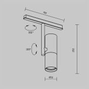 Трековый светильник 12W Белый-MIX Элти/Elti Exility TR005-4-12W-DS-BBS Dim Smart IP20 на магнитный шинопровод латунь