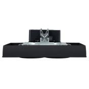 Штепсельная розетка встраиваемая двойная IEK BRITE 16А BR-R21-16-K53-F РС12-3-БрГ с з/к без з/ш в сборе графит