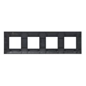 Рамка пластик 4 поста IEK SKANDY SK-M42-K02 SK-F04Bl черный
