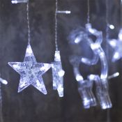 гирлянда БАХРОМА Белый с насадками «Олень» 138 LED, IP20