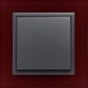 LOGUS Одиночная рамка, темно красный/серый 90910 TBS