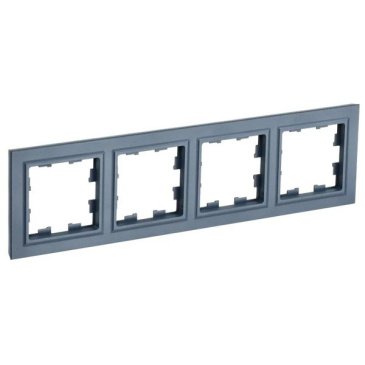 Рамка пластик 4 поста IEK BRITE BR-M42-K35 РУ-4-БрМ маренго