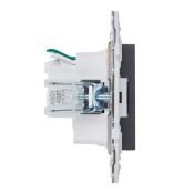 Штепсельная розетка встраиваемая IEK SKANDY 16А SK-R14-16-1-K48 SK-R06T с з/к и шторками безвинтовое крепление титан