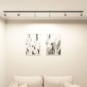 Трековый светильник однофазный  15W SOLID BELL DK6050-BW+BK под лампу GU10 IP20 на шинопровод белый/черный
