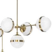 Люстра на штанге Lightstar без лампы 813191 GLOBO 9х40W E14 белый/бронза