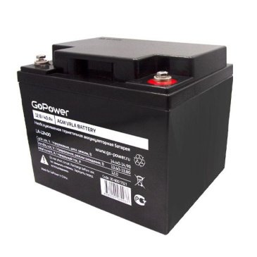 аккумулятор свинцово-кислотный  40 A/h 12V LA-12400 GoPower