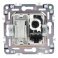 Розетка встраиваемая комбинированная IEK SKANDY SK-AK20-1-K01 SK-A14W TV+RJ45 кат.5E арктический белый